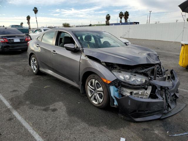 2HGFC2F52JH504841 - 2018 HONDA CIVIC LX GRAY photo 1