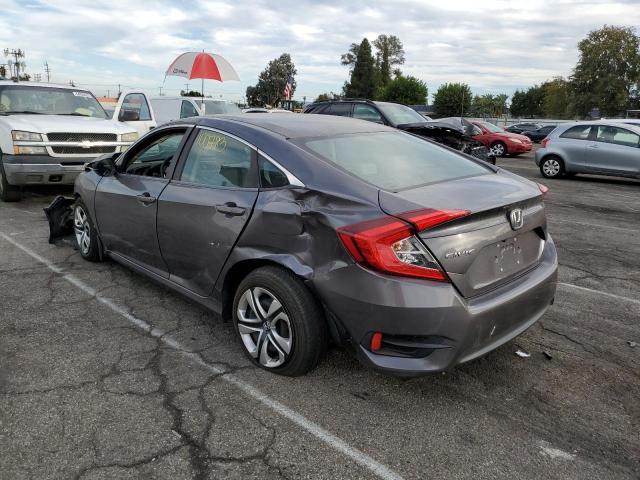 2HGFC2F52JH504841 - 2018 HONDA CIVIC LX GRAY photo 3