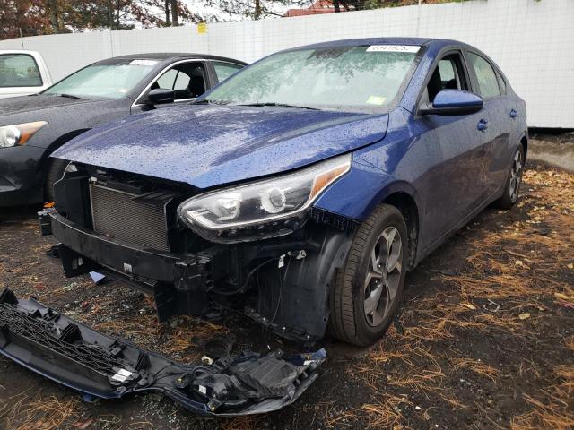 3KPF24AD2KE131762 - 2019 KIA FORTE FE BLUE photo 2