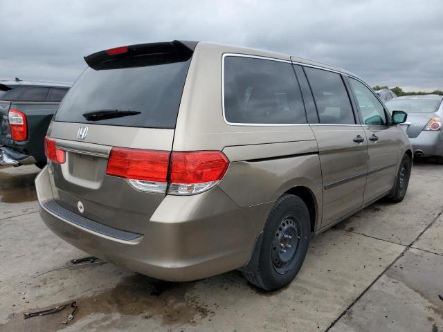 5FNRL3H2XAB004694 - 2010 HONDA ODYSSEY LX BEIGE photo 4