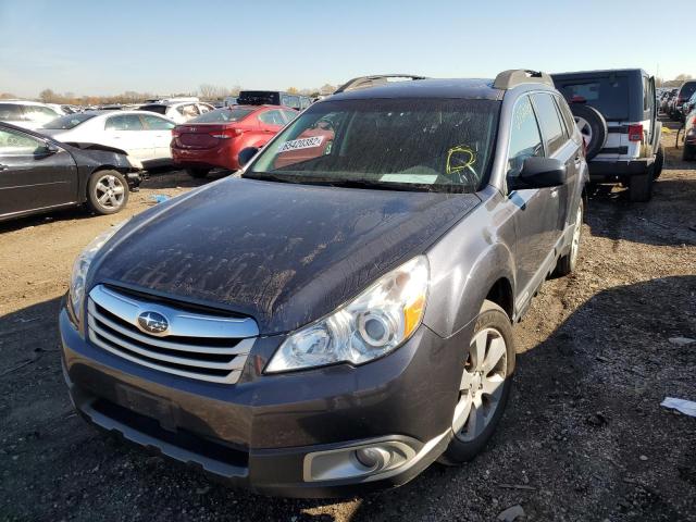 4S4BRBGC4B3389250 - 2011 SUBARU OUTBACK 2. CHARCOAL photo 2