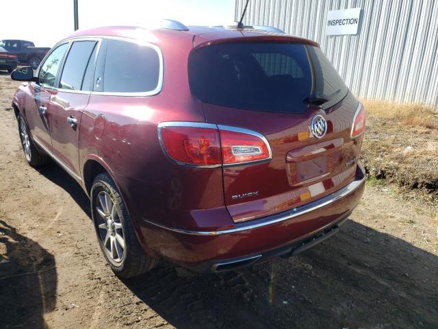 5GAKRBKD0GJ124141 - 2016 BUICK ENCLAVE MAROON photo 3