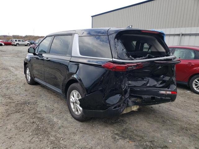 KNDNB4H36N6156344 - 2022 KIA CARNIVAL L BLACK photo 3