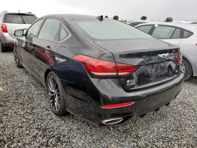 KMHGN4JE8KU300278 - 2019 GENESIS G80 BASE BLACK photo 3