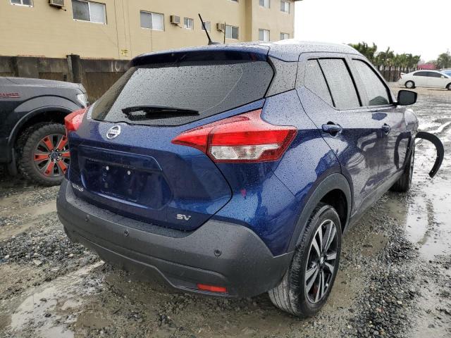 3N1CP5CV6LL480035 - 2020 NISSAN KICKS SV BLUE photo 4