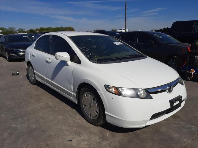 JHMFA36266S008892 - 2006 HONDA CIVIC HYBR WHITE photo 1