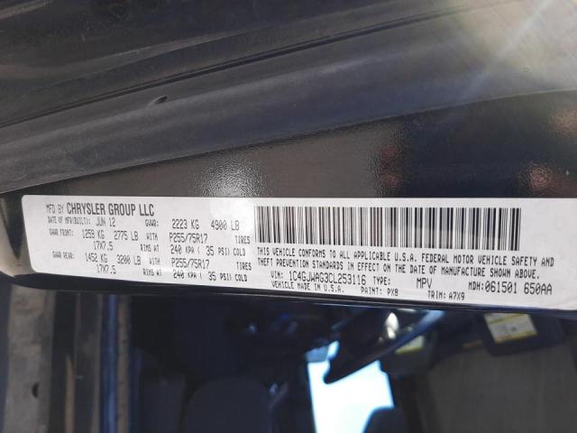 1C4GJWAG3CL253116 - 2012 JEEP WRANGLER S BLACK photo 10