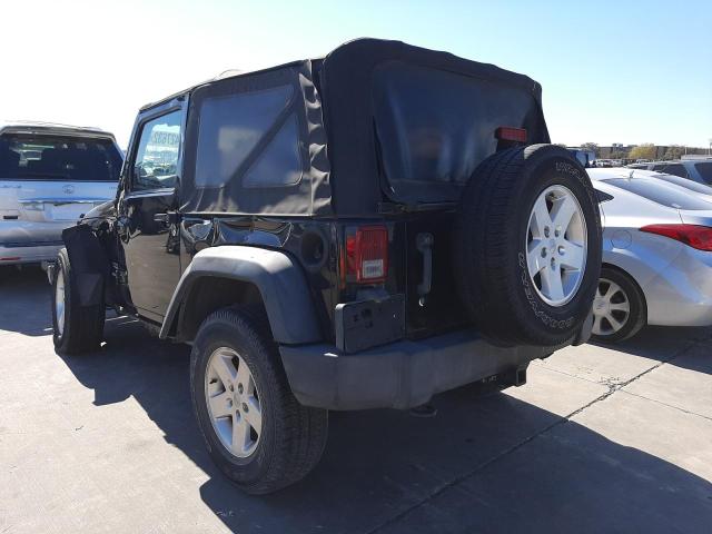 1C4GJWAG3CL253116 - 2012 JEEP WRANGLER S BLACK photo 3