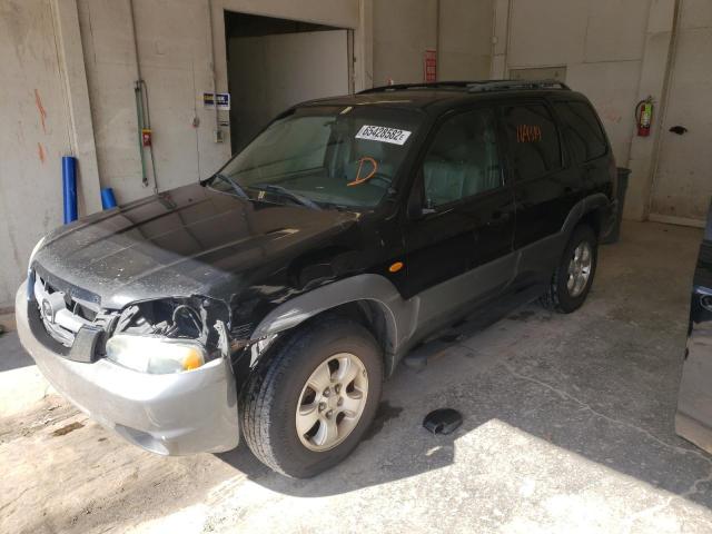 4F2CU08132KM16498 - 2002 MAZDA TRIBUTE LX BLACK photo 2