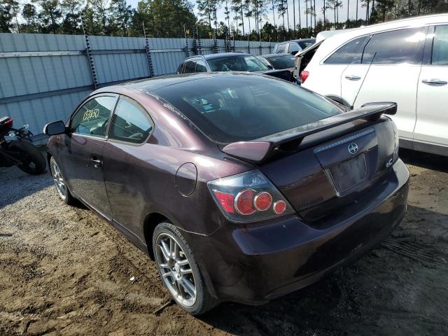 JTKDE167X80261671 - 2008 TOYOTA SCION TC PURPLE photo 3