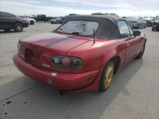 JM1NA3517L0142744 - 1990 MAZDA MIATA RED photo 4