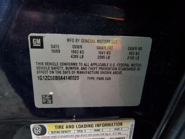 1G1ZC5EB9A4146020 - 2010 CHEVROLET MALIBU 1LT 蓝色 照片 10