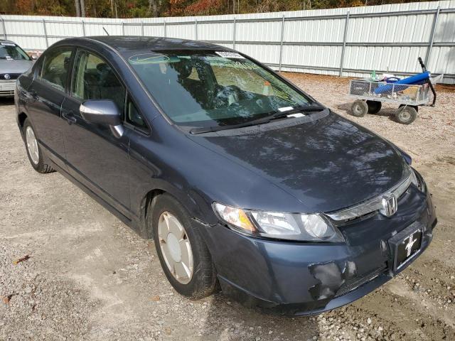 JHMFA36296S008739 - 2006 HONDA CIVIC HYBR BLUE photo 1