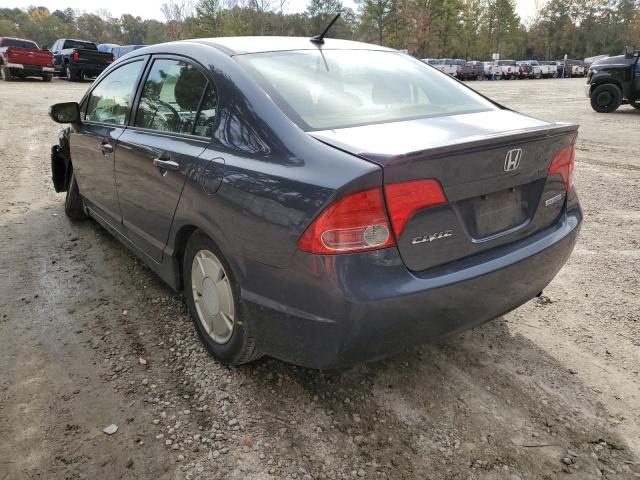 JHMFA36296S008739 - 2006 HONDA CIVIC HYBR BLUE photo 3