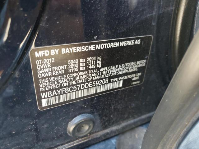 WBAYF8C57DDE59208 - 2013 BMW 750 LXI 蓝色 照片 10