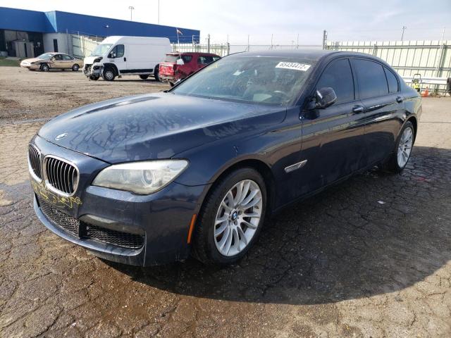 WBAYF8C57DDE59208 - 2013 BMW 750 LXI BLUE photo 2