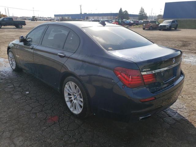 WBAYF8C57DDE59208 - 2013 BMW 750 LXI BLUE photo 3