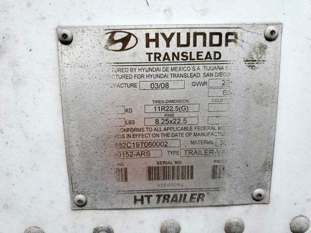 3H3V482C19T060002 - 2009 HYUNDAI TRANSLEAD WHITE photo 10