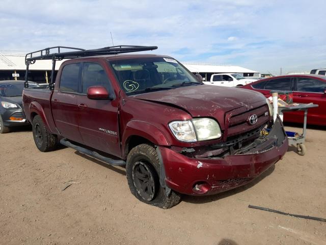 5TBET381X4S450178 - 2004 TOYOTA TUNDRA DOU MAROON photo 1