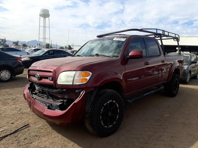 5TBET381X4S450178 - 2004 TOYOTA TUNDRA DOU MAROON photo 2