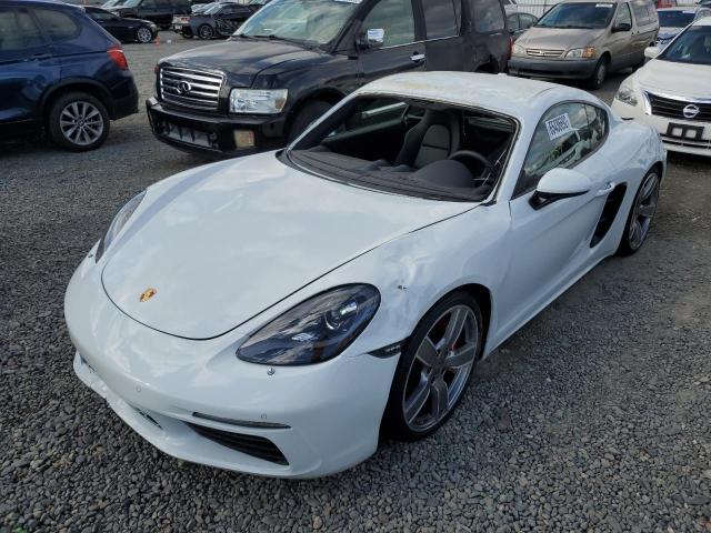 WP0AB2A88MS275091 - 2021 PORSCHE CAYMAN S WHITE photo 2