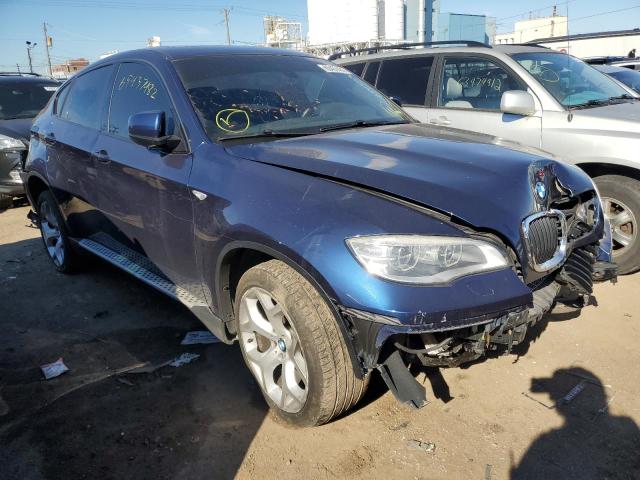 5UXFG2C51E0K41483 - 2014 BMW X6 XDRIVE3 BLUE photo 1