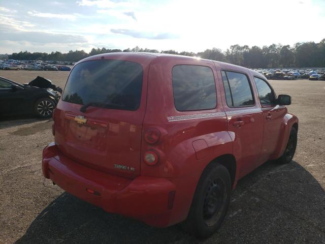 3GNCA13B69S603609 - 2009 CHEVROLET HHR LS RED photo 4