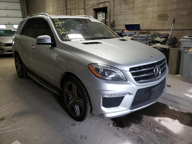 4JGDA7EB8DA111070 - 2013 MERCEDES-BENZ ML 63 AMG SILVER photo 1