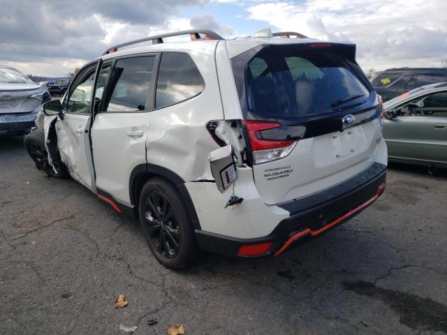 JF2SKALC2MH456864 - 2021 SUBARU FORESTER S WHITE photo 3