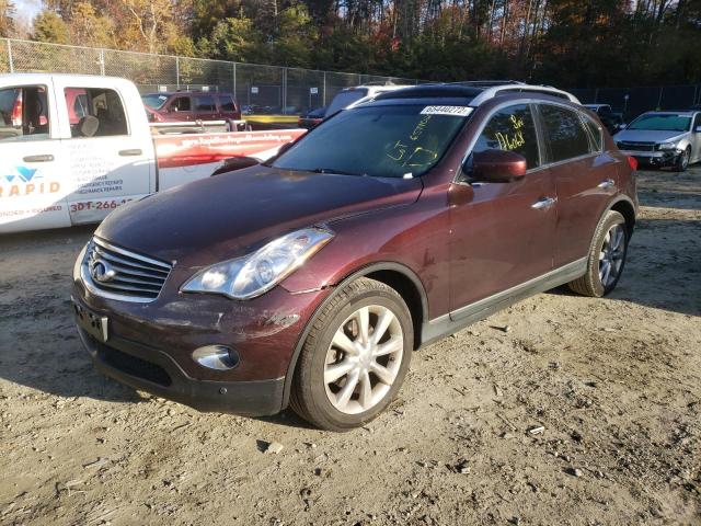 JN1AJ0HR8BM851577 - 2011 INFINITI EX35 BASE MAROON photo 2