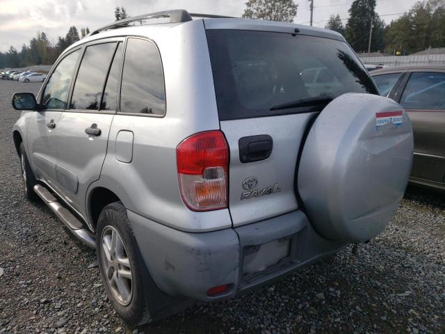 JTEHH20V216000384 - 2001 TOYOTA RAV4 SILVER photo 3