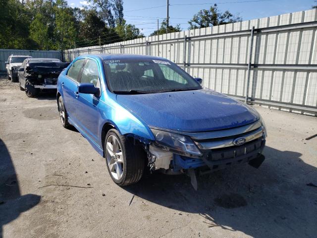 3FAHP0KC7BR152288 - 2011 FORD FUSION SPO BLUE photo 1