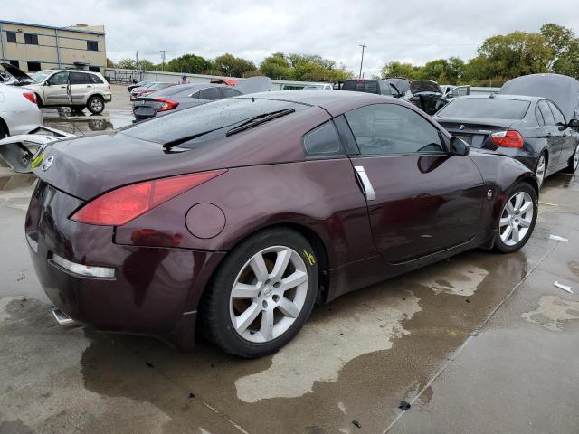 JN1AZ34D53T109665 - 2003 NISSAN 350Z COUPE BURGUNDY photo 4