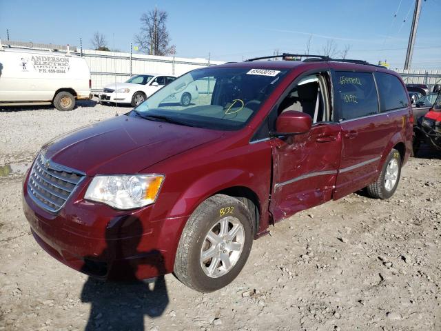 2A8HR54109R539979 - 2008 CHRYSLER TOWN & COU RED photo 2