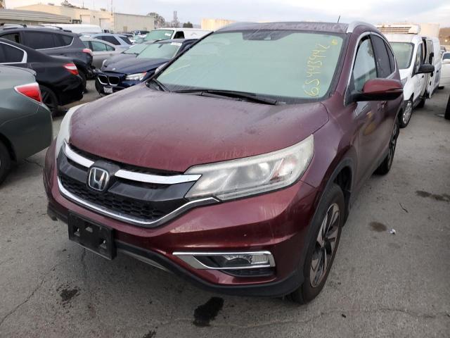 5J6RM4H99GL015296 - 2016 HONDA CR-V TOURI RED photo 2