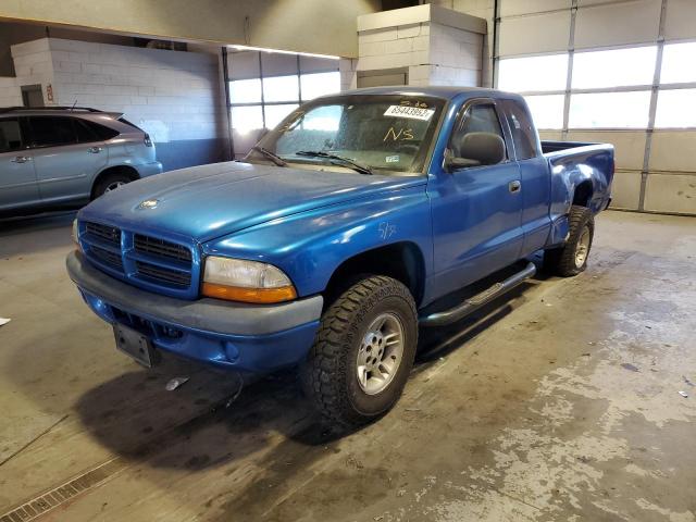 1B7GG22X4XS157657 - 1999 DODGE DAKOTA BLUE photo 2