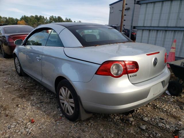 WVWBA71F87V004571 - 2007 VOLKSWAGEN EOS 2.0T SILVER photo 3