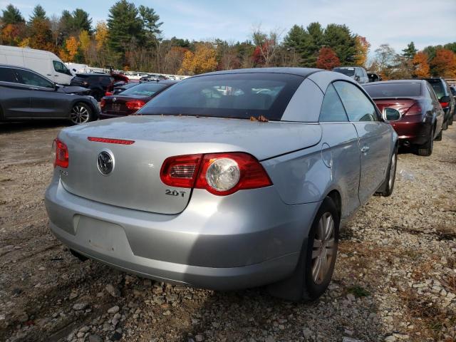 WVWBA71F87V004571 - 2007 VOLKSWAGEN EOS 2.0T SILVER photo 4