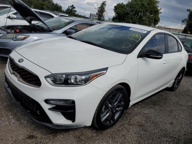 3KPF34ADXLE251405 - 2020 KIA FORTE GT L WHITE photo 2