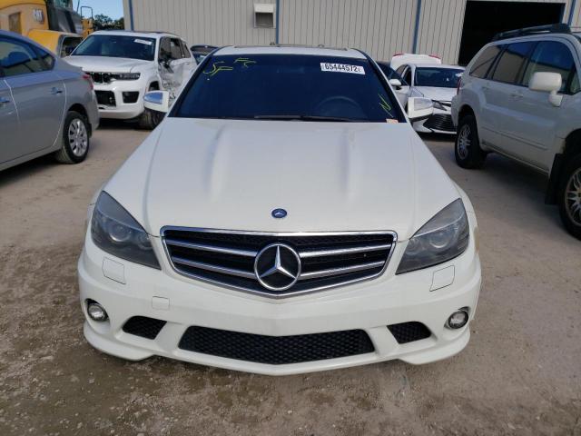 WDDGF77XX9F235322 - 2009 MERCEDES-BENZ C 63 AMG WHITE photo 5