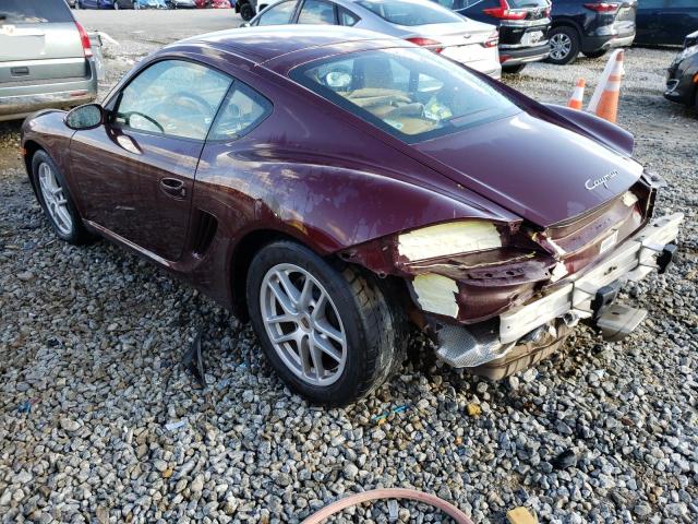 WP0AA29857U762376 - 2007 PORSCHE CAYMAN S BURGUNDY photo 3