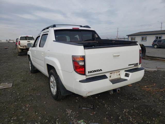 2HJYK16567H508660 - 2007 HONDA RIDGELINE WHITE photo 3