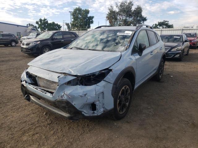 JF2GTABC8MH356658 - 2021 SUBARU CROSSTREK BLUE photo 2