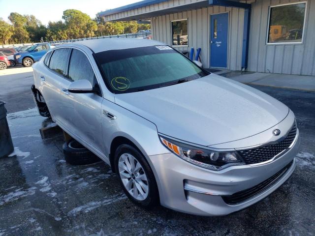 5XXGU4L35GG081585 - 2016 KIA OPTIMA EX SILVER photo 1