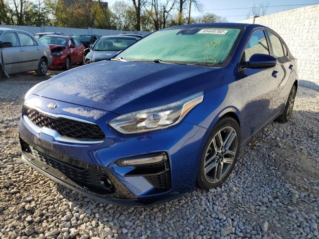 3KPF34ADXKE089709 - 2019 KIA FORTE GT L BLUE photo 2