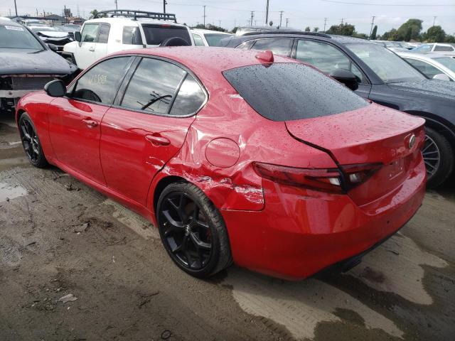 ZARFAMAN4L7636463 - 2020 ALFA ROMEO GIULIA RED photo 3