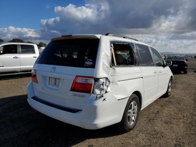 5FNRL387X6B029176 - 2006 HONDA ODYSSEY EX WHITE photo 4