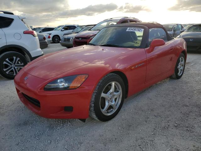 JHMAP1141YT002047 - 2000 HONDA S2000 RED photo 2