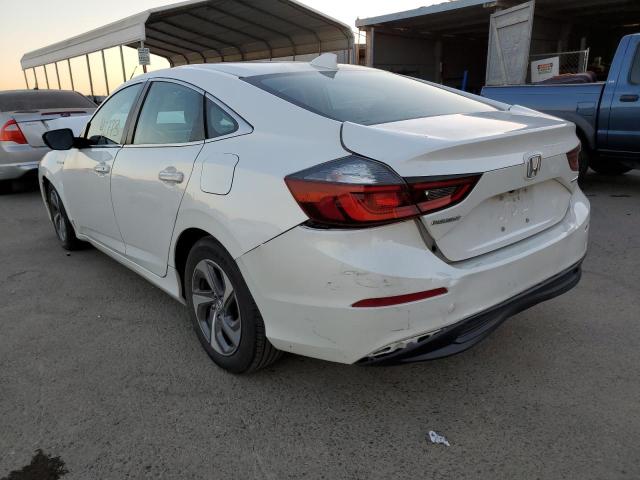 19XZE4F52KE028184 - 2019 HONDA INSIGHT EX WHITE photo 3