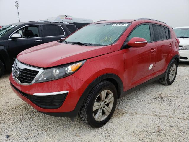 KNDPB3A23C7224451 - 2012 KIA SPORTAGE B RED photo 2